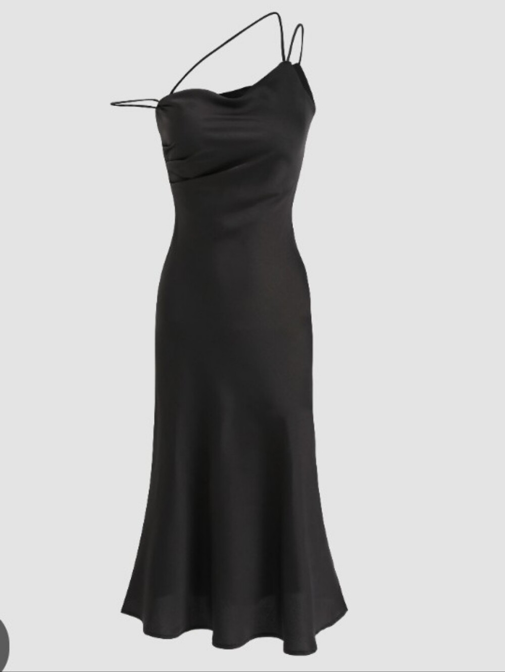 Cider Black Slip Midi Dress Size Small